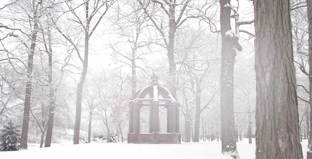 Humboldt Park WWI-memorial_snow