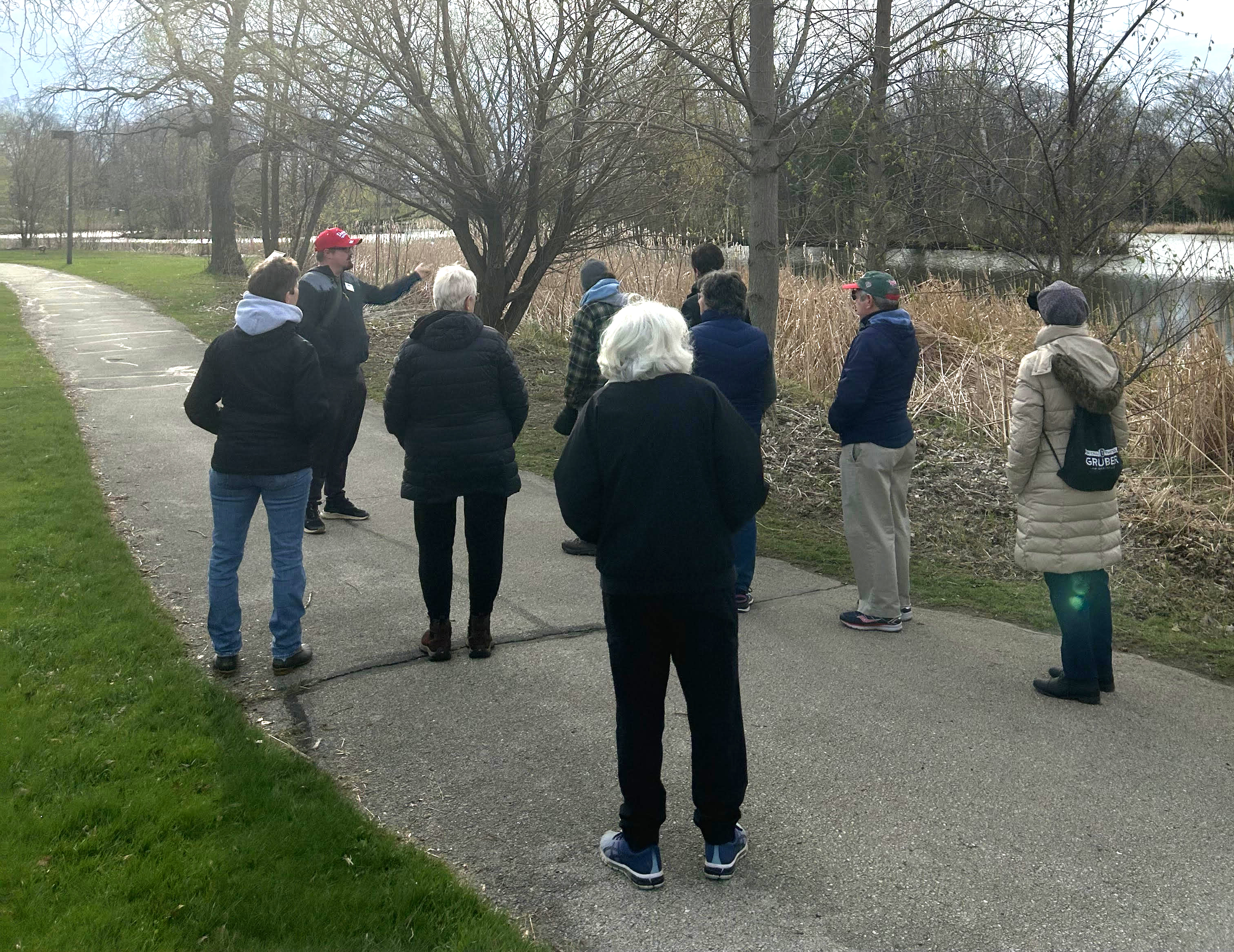 Bird walk on Earth Day. Photo: Dani Graf